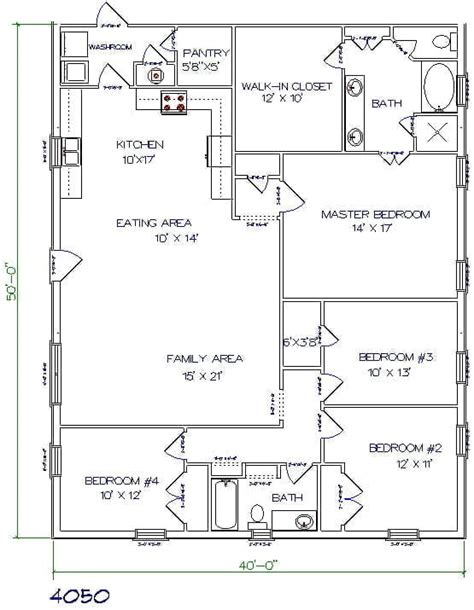 youtube 16 x 50 metal building house plan|1990s barndominium plans.